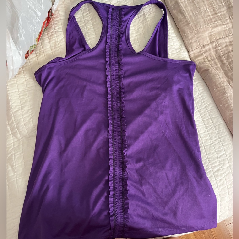 Athletic Tank with cute ruffle detail